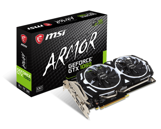 Msi Geforce Gtx 1060 Armor 6g Oc